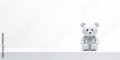 Babe Bearbrick wallpaper style minimal white background photo