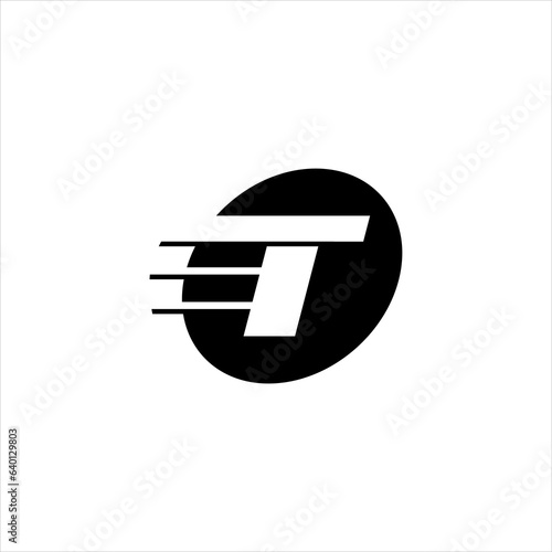 T letter logo icon vector