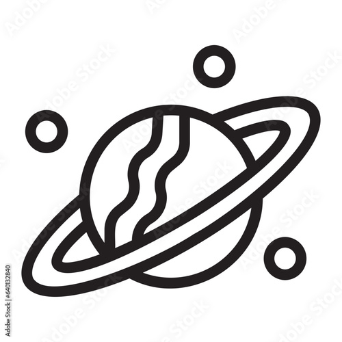 saturn line icon
