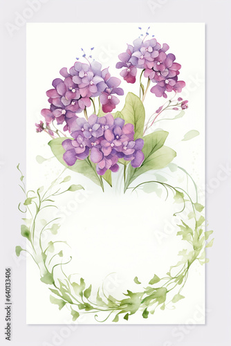 flowers bouquet watercolor art design.