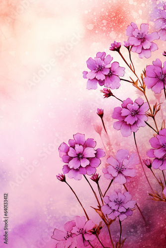 flowers bouquet watercolor art design.