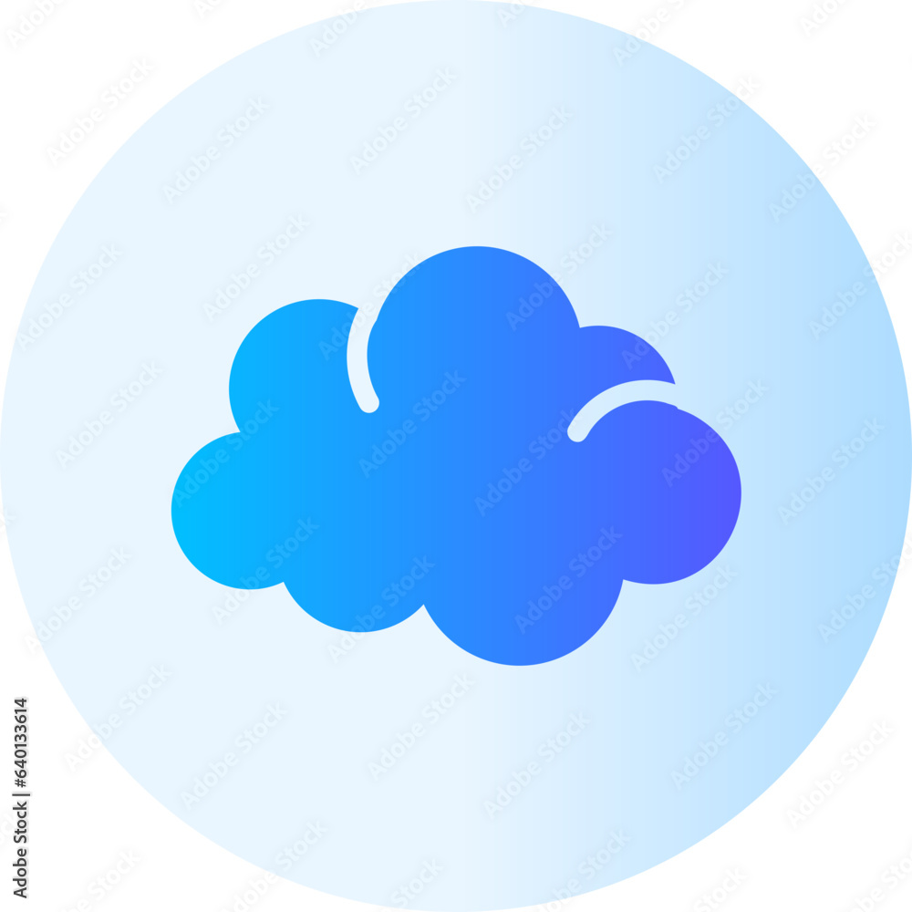 cloud gradient icon cloud gradient icon