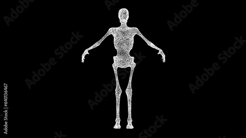 3D Zombie on black bg. Halloween holiday concept. Fabulous fantasy concept. Horror, thriller. Decoration for Halloween and Thanksgiving. For title, text, presentation. 3d animation. © Оксана Олейник