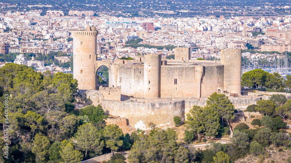 view of the palace city, Castell de Bellver