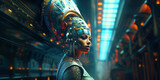 egyptian fantasy goddess with surreal headdress