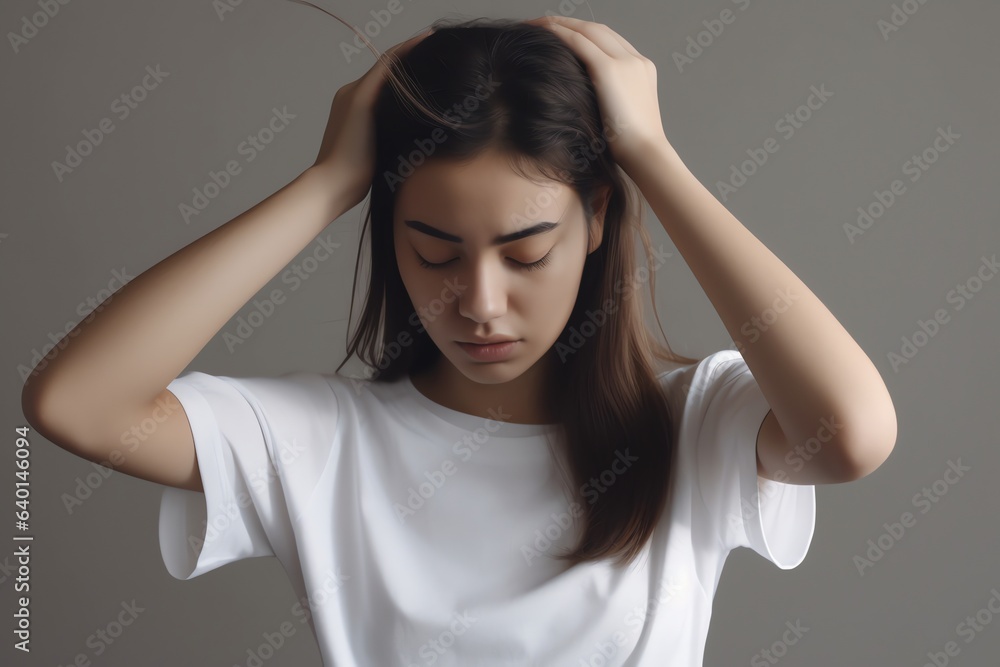 person with headache person with headache