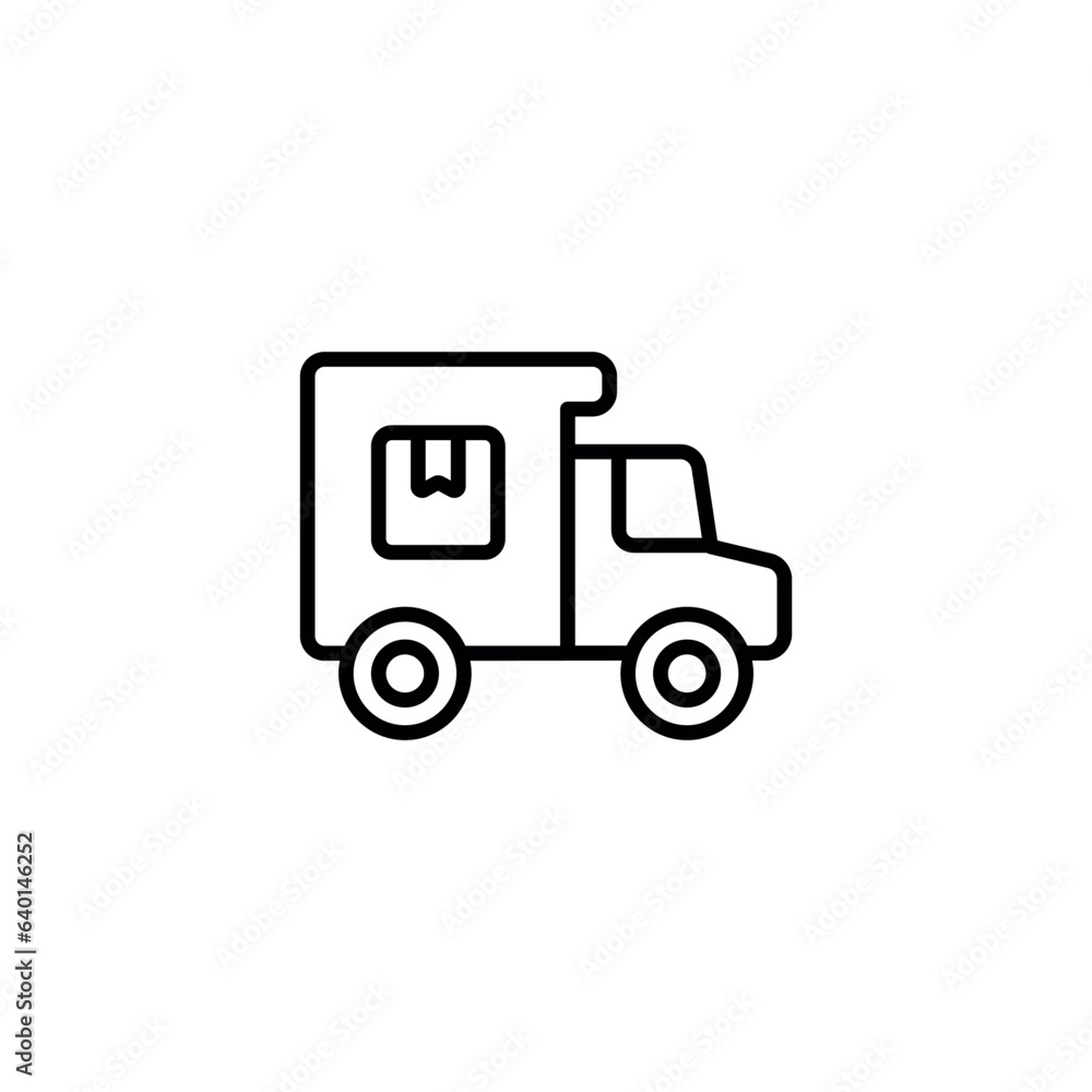 Free Delivery icon design with white background stock illustration Free Delivery icon design with white background stock illustration