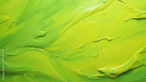 Liquid Wallpaper. Acid Green paint backdrop. Abstract Artwork. AI generated digital design. 