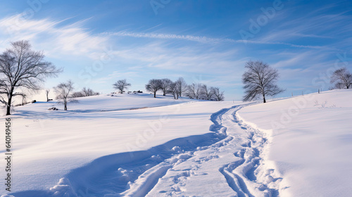 winter landscape with snow covered trees © RDO