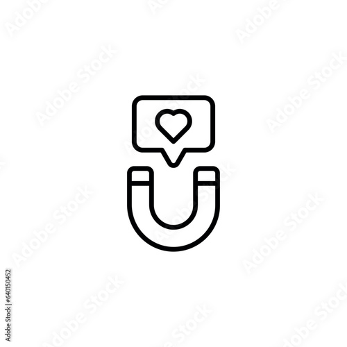 engagement icon design with white background stock illustration