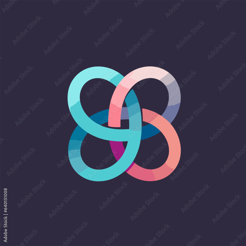 Online learning filled gradient logo. Business automation. Linked rings. Design element. Created with artificial intelligence. Ai art for corporate branding, saas company, financial advisor Online learning filled gradient logo. Business automation. Linked rings. Design element. Created with artificial intelligence. Ai art for corporate branding, saas company, financial advisor