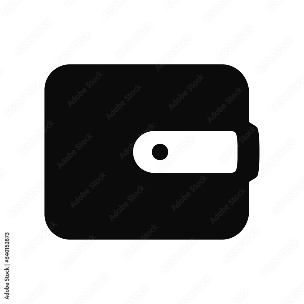 black and white wallet icon vector illustration black and white wallet icon vector illustration
