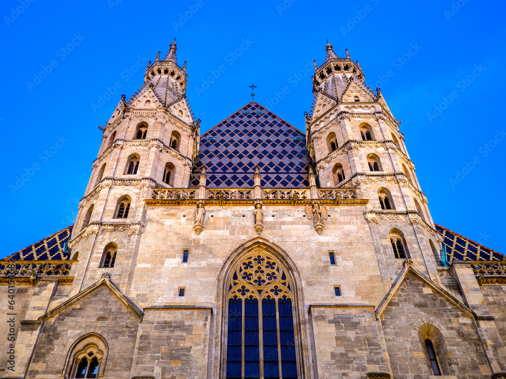 August 5, 2023, Vienna, Austria, main facade of St. Stephen's Cathedral