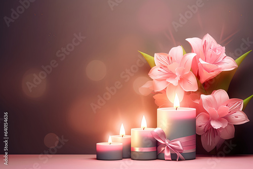 Cozy atmosphere concept: template, banner, mother's day, valentine's day, special occasions