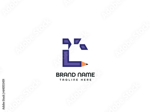 pen letter business logo design