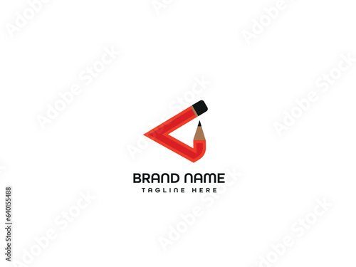 pen letter business logo design