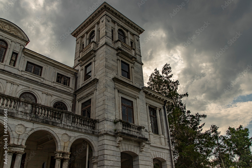 Swannanoa Mansion in Afton, Virginia on a stormy afternoon