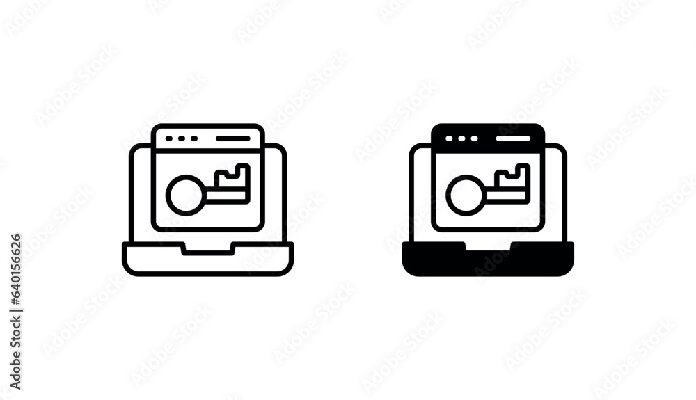 Keyword icon design with white background stock illustration Keyword icon design with white background stock illustration