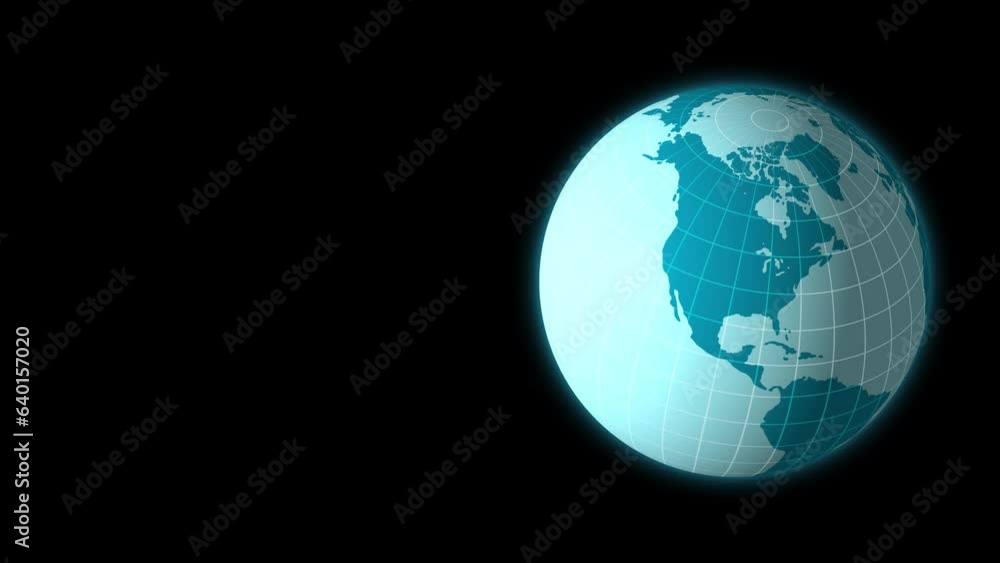4k animation of rotating earth illustration 4k animation of rotating earth illustration
