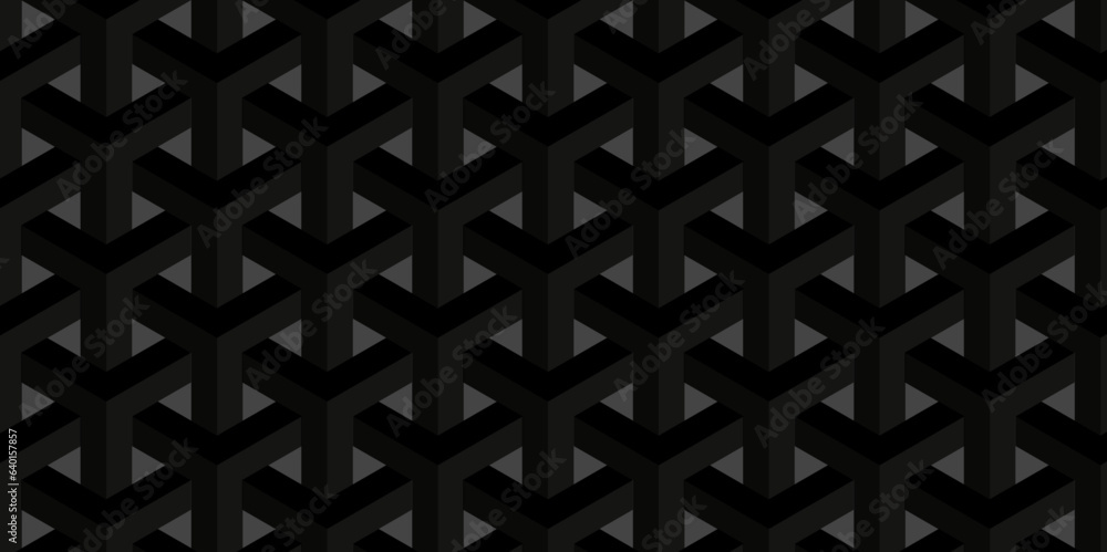 Black and white seamless pattern geometric with cube triangles. Colorful geometric background. Abstract geometric pattern. Color art style geometric wallpaper . Black and white seamless pattern geometric with cube triangles. Colorful geometric background. Abstract geometric pattern. Color art style geometric wallpaper .