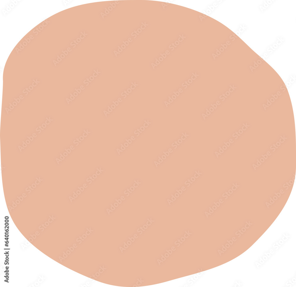 Peach Circle Shape Peach Circle Shape