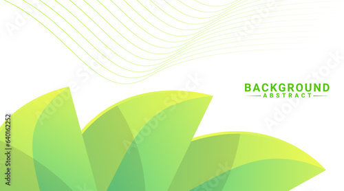 abstract background lines arranged with additional green gradient shapes