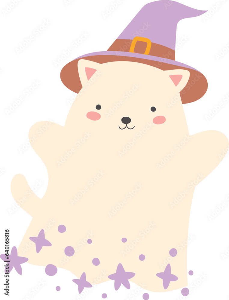 Obraz premium Cute Baby Halloween characters for nursery art. Soft Halloween for baby wear, posters and cards. 
