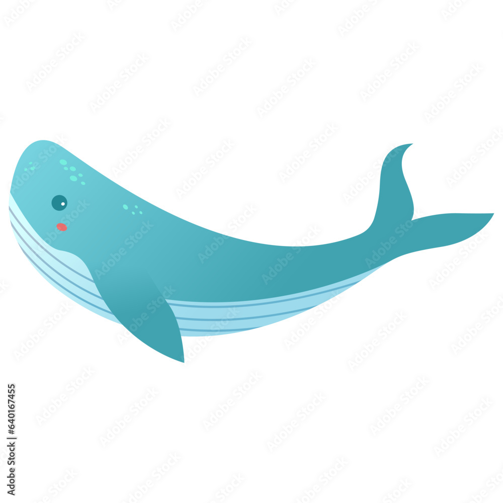 Hand drawn cartoon blue whale. Cute whale sea life.Cachalot marine life.Isolated on white background.Vector flat illustration.Underwater fish.Sperm whale marine mammal. Hand drawn cartoon blue whale. Cute whale sea life.Cachalot marine life.Isolated on white background.Vector flat illustration.Underwater fish.Sperm whale marine mammal.