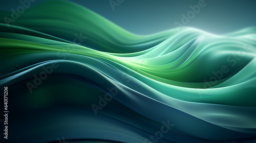 abstract silk and soft wavy background. - green and blue
