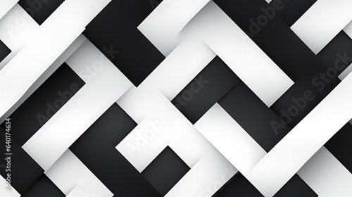 Bold abstract, black and white background, flat design. - Seamless tile. Endless and repeat print.