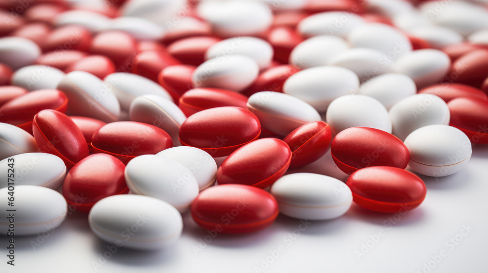 Heap of medicine colorful pills and capsules white background Heap of medicine colorful pills and capsules white background