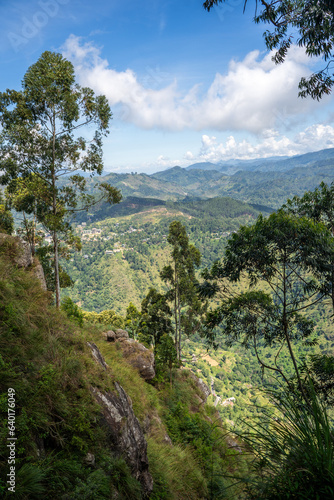 Little Adam's Peak landscape during a sunny day in Ella, Sri Lanka