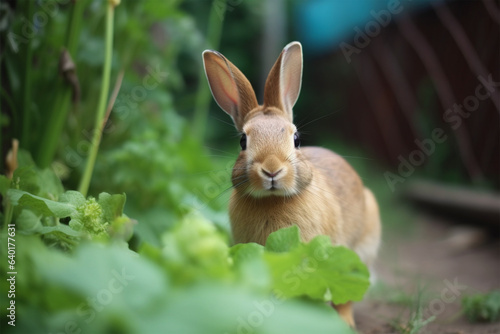 a rabbit in the vegetable garden © imur