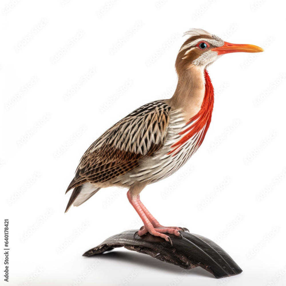 Obraz premium King rail bird isolated on white.