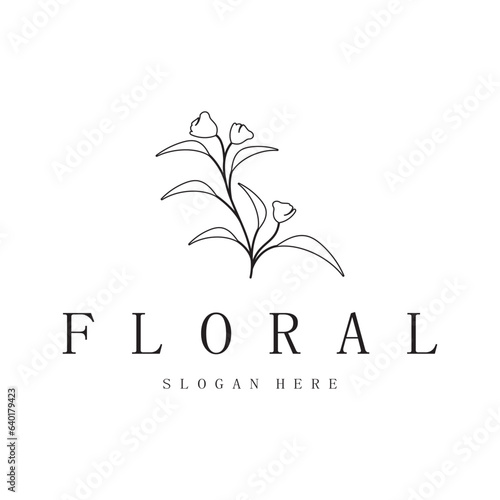 Elegant floral and leaf frame. Delicate botanical vector illustration for labels, spas, corporate identity, and wedding invitations
