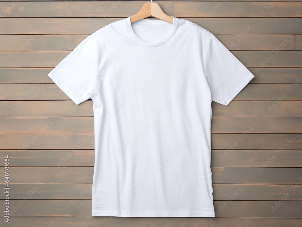 White t-shirt mockup with isolated background generative ai White t-shirt mockup with isolated background generative ai