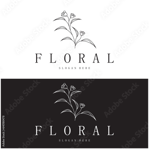 Elegant floral and leaf frame. Delicate botanical vector illustration for labels, spas, corporate identity, and wedding invitations