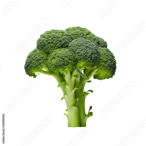 A broccoli on a transparent background png isolated