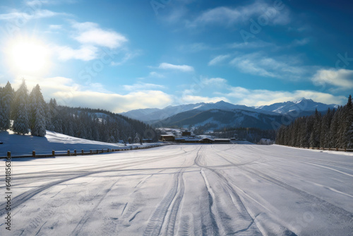 Powder Paradise: Alpine Ski Run © Andrii 