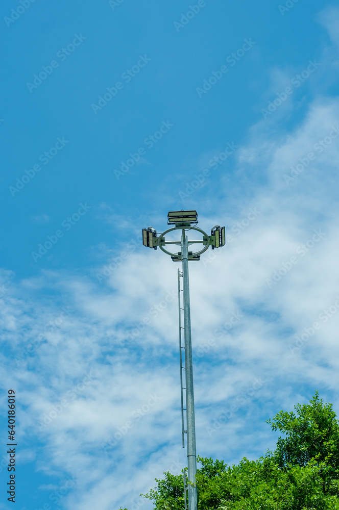street lamp on blue sky street lamp on blue sky