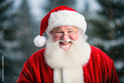 Festive Santa Claus: Joyful Holiday Cheer