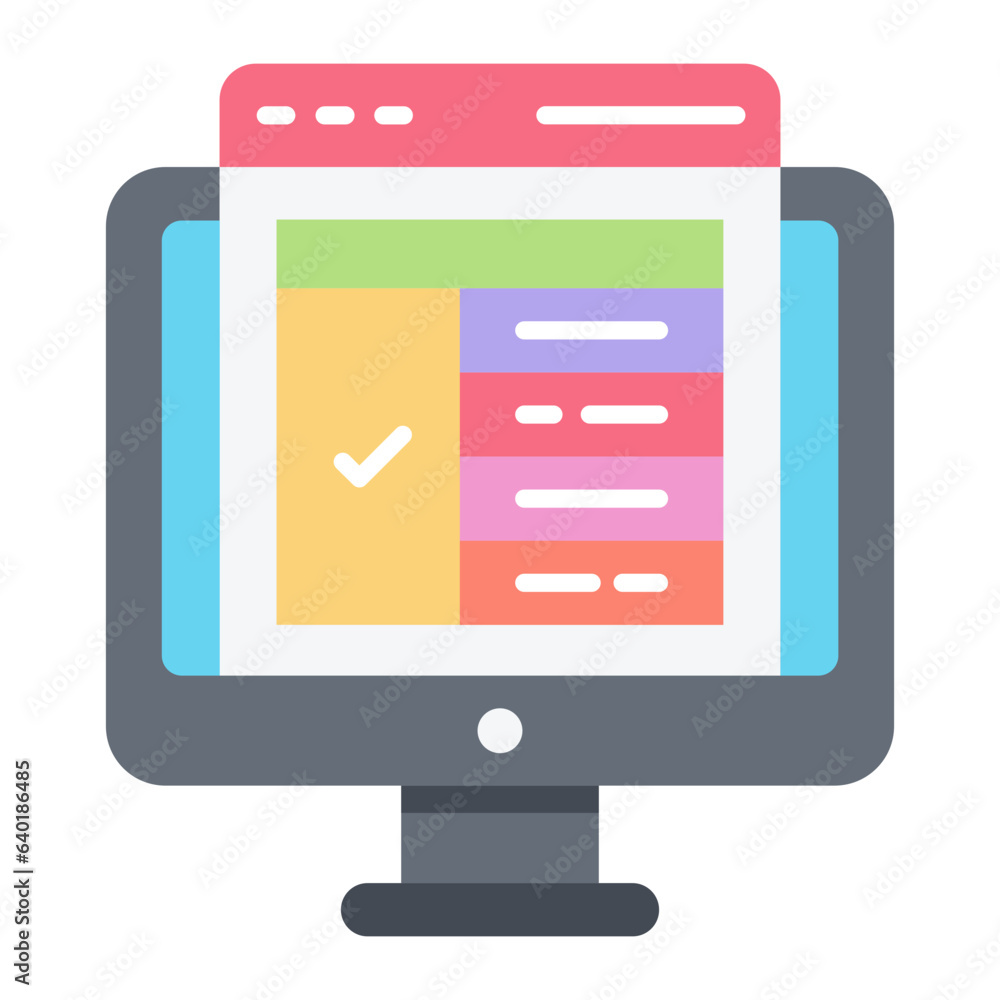 Project Dashboard Flat Icon