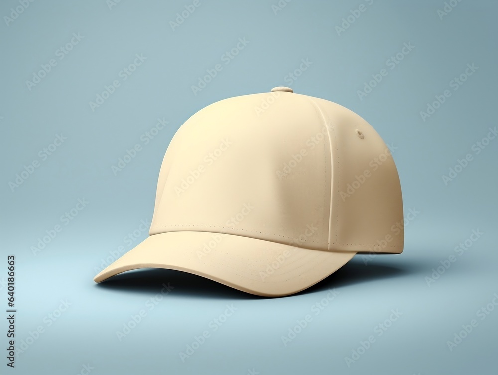 Fototapeta premium Cap mockup with isolated background generative ai