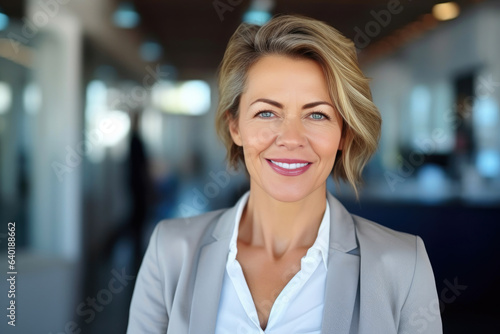 Middle-Aged Executive with a Happy Expression