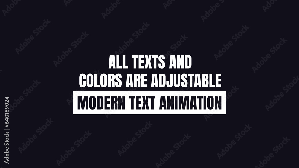 Modern Animation With Text Modern Text Animation Stock Template | Adobe Stock