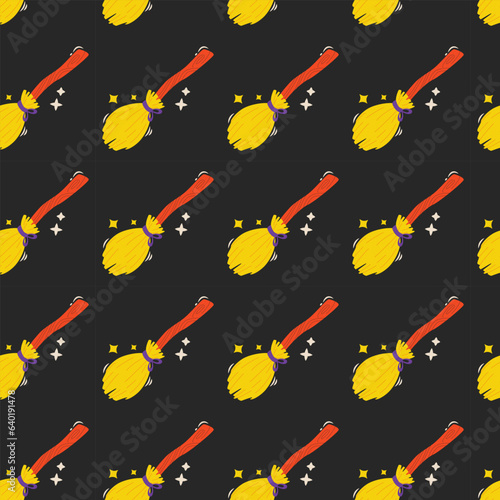 Halloween vector pattern. Endless texture can be used for wallpaper, fill pattern, background.