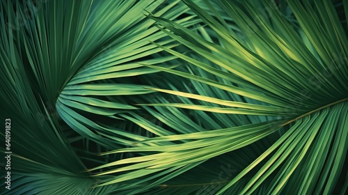 Date Palm Branches Texture - Natural Design Background © Nick Alias