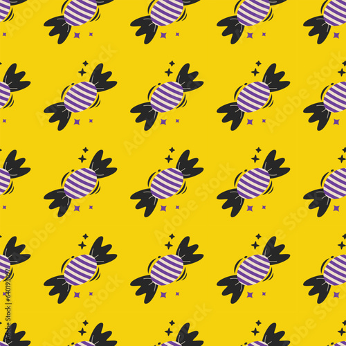 Halloween vector pattern. Endless texture can be used for wallpaper, fill pattern, background.