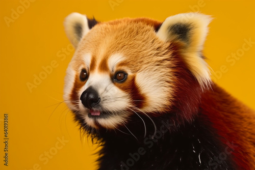 a cute and funny red panda