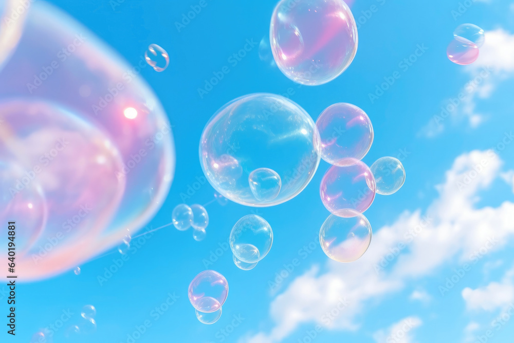 Ethereal Bubbles: Capturing the Playfulness of the Skies